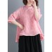 French Button lace clothes Women Inspiration black Plus Size Clothing shirt Summer