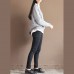 2021 fall gray cotton knit tops oversize casual batwing sleeve sweater pullover